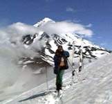 Filming the national alpine ski team on Avachinsky and Koryaksky volcanoes